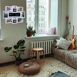 arpan  Collage Artworks Prints Multi Pictures Organizer & Hanging Display Frames - Memory