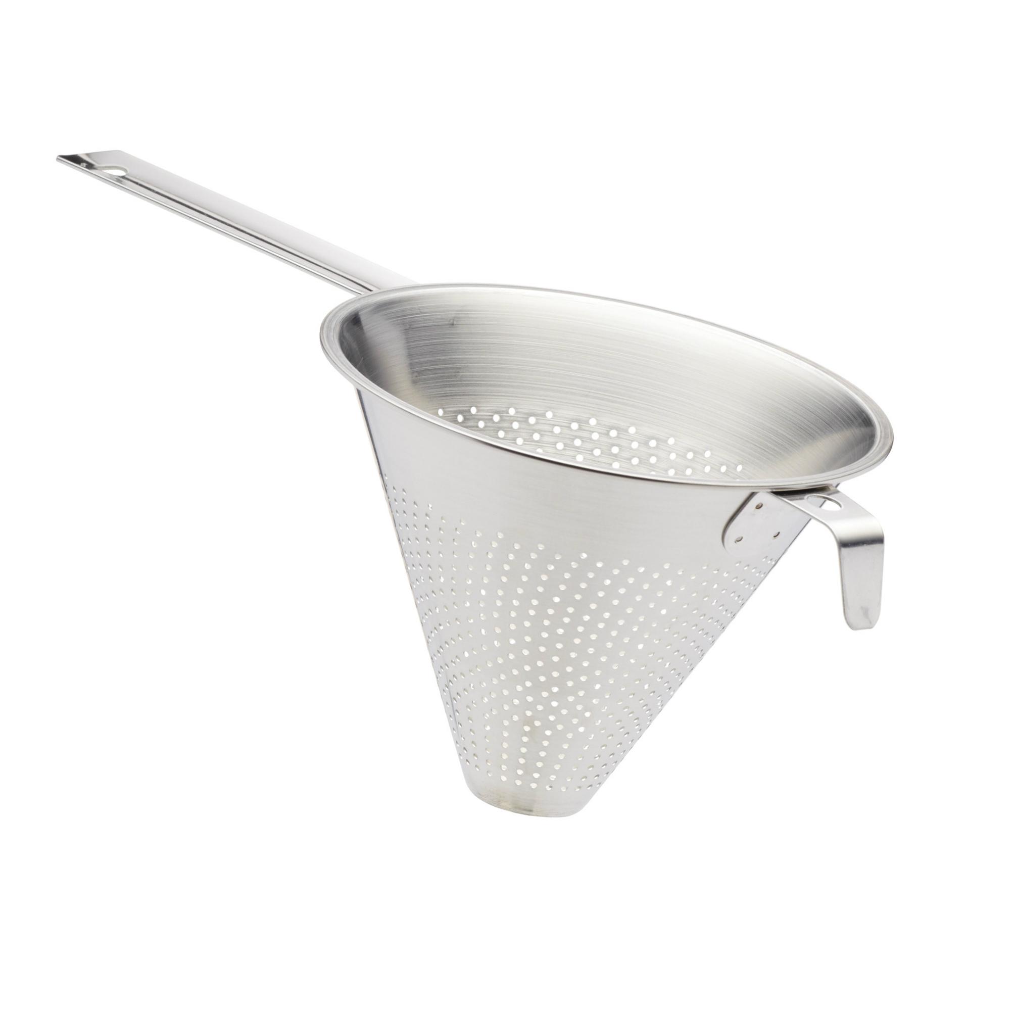 KitchenCraft Large Stainless Steel 'China Cap' Conical Strainer, 17.5