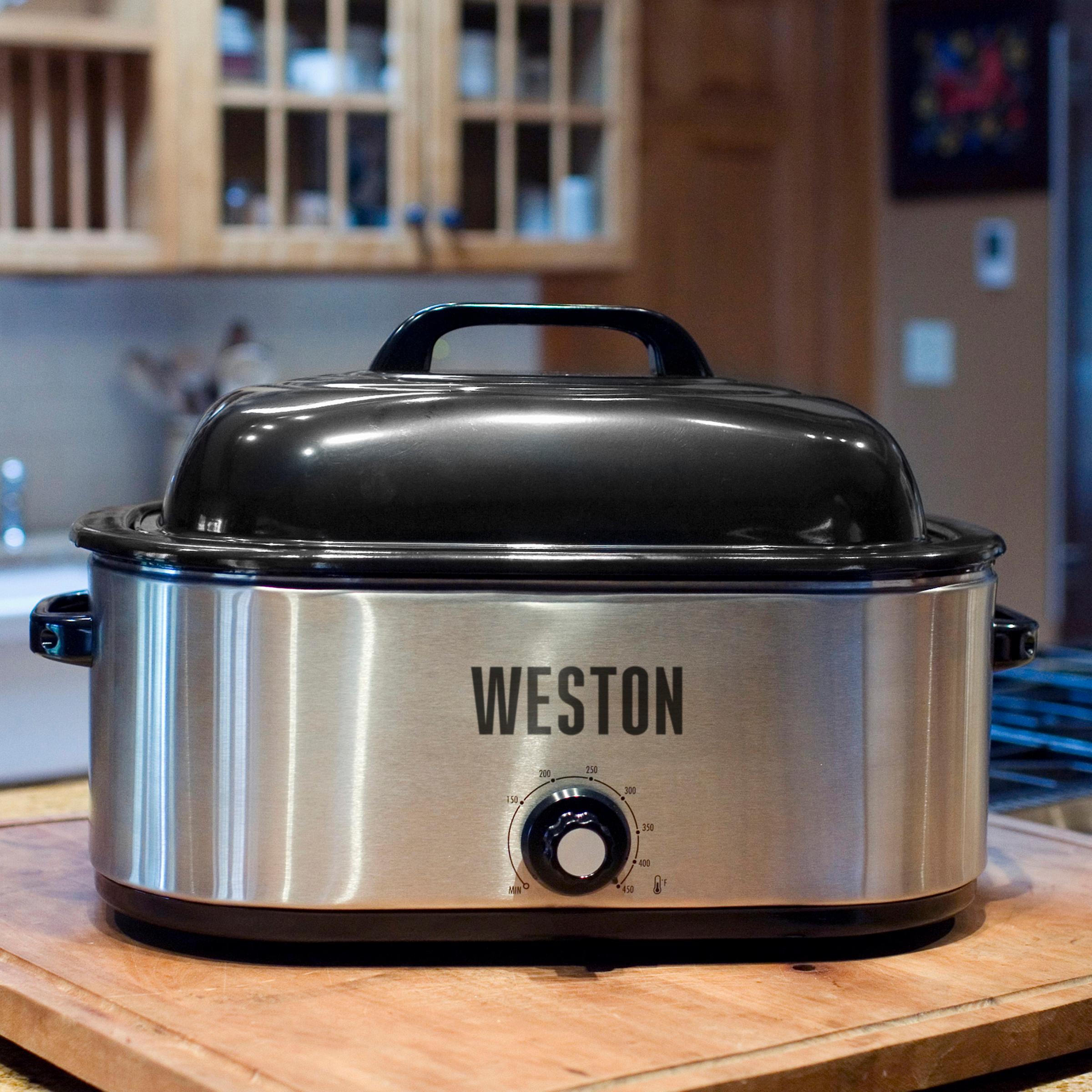 Weston 22 quart Stainless Steel Roaster Oven, Silver (03
