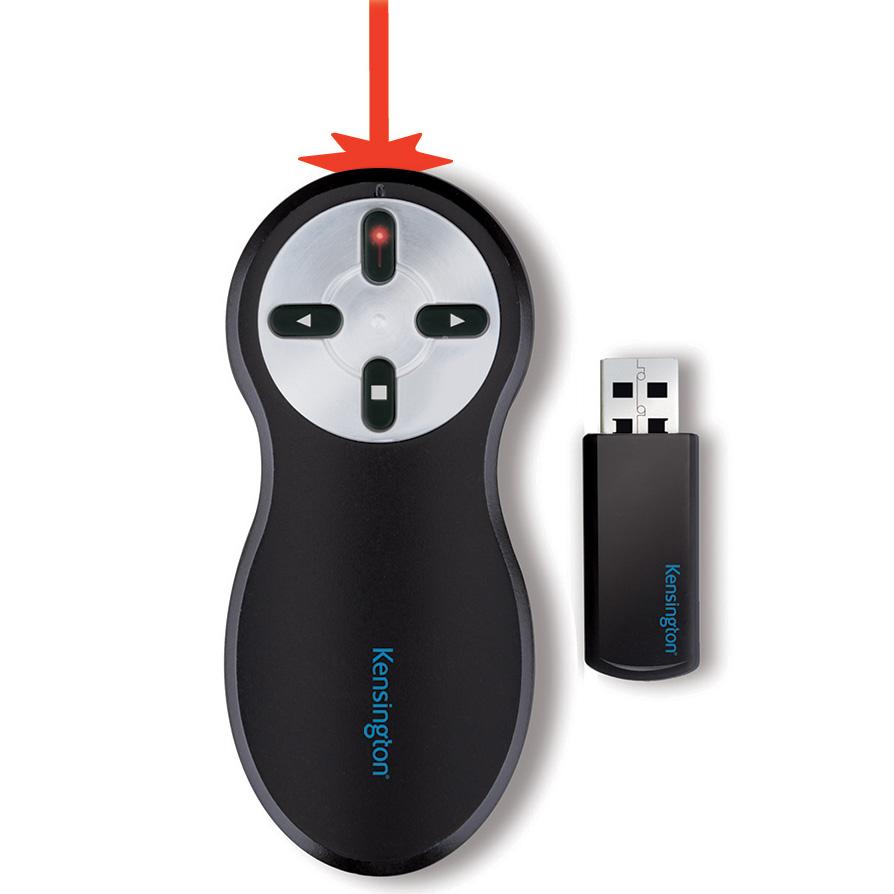 Kensington Wireless Presenter with Red Laser Pointer