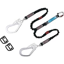 ツヨロン ツインノビロン ランヤード第2種　新規格　フルハーネス　墜落制止用器具 Amazon.co.jp: 藤井電工 新規格 ハーネス用ランヤード 〔2股ノビ