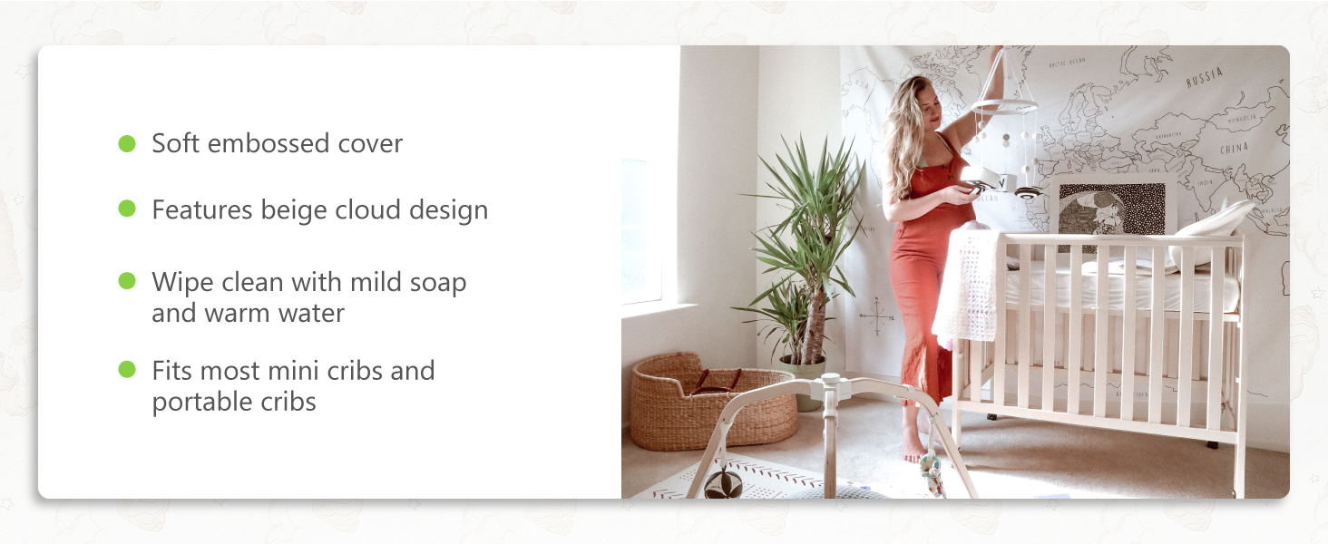 Dream On Me 3 inch Spring Coil Portable Crib Mattress