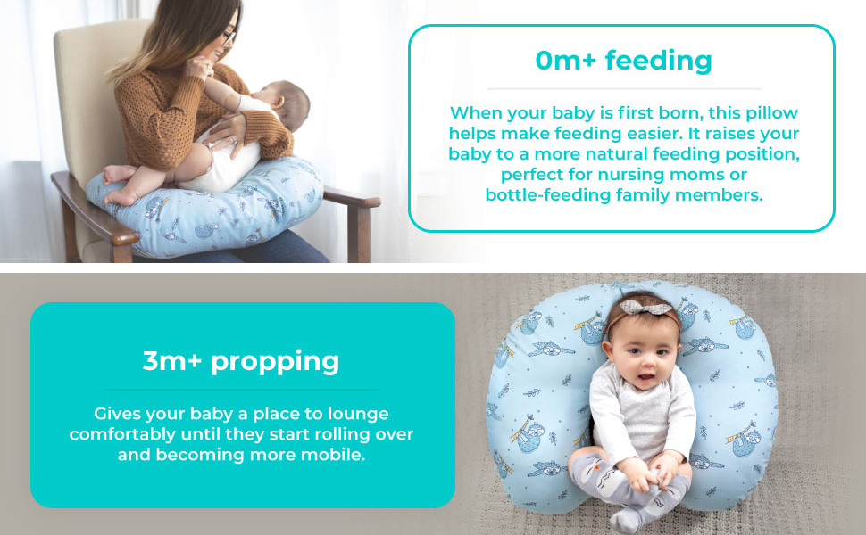 nursing, support, infant, year, propping, tummy, pillow, pod