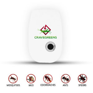 Amazon Com Cravegreens Repelente Ultrasonico Para Control De Pestes Repelente Para Enchufar Electronico Para Insectos Blanco Jardin Y Exteriores