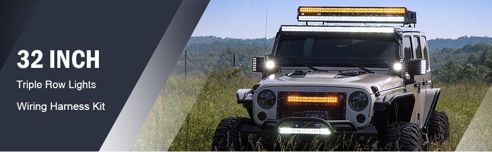Nilight 32-Inch Triple Row LED Light Bar