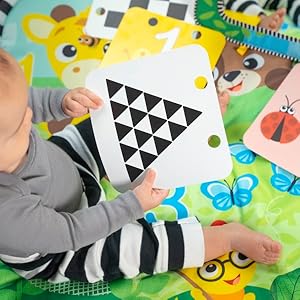 Baby Einstein Discovery Garden Tummy Time Mat & Mirror, Ages 0+ Months