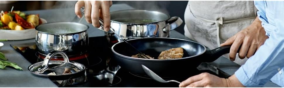 WMF Gourmet Plus Topfset 7-teilig mit Metalldeckel