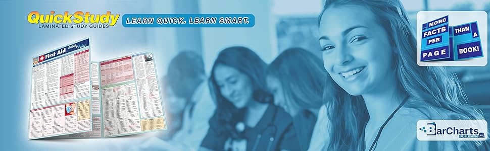 Quick Study QuickStudy First Aid Aches & Pains Laminated Study Guide BarCharts Publishing Inc Health