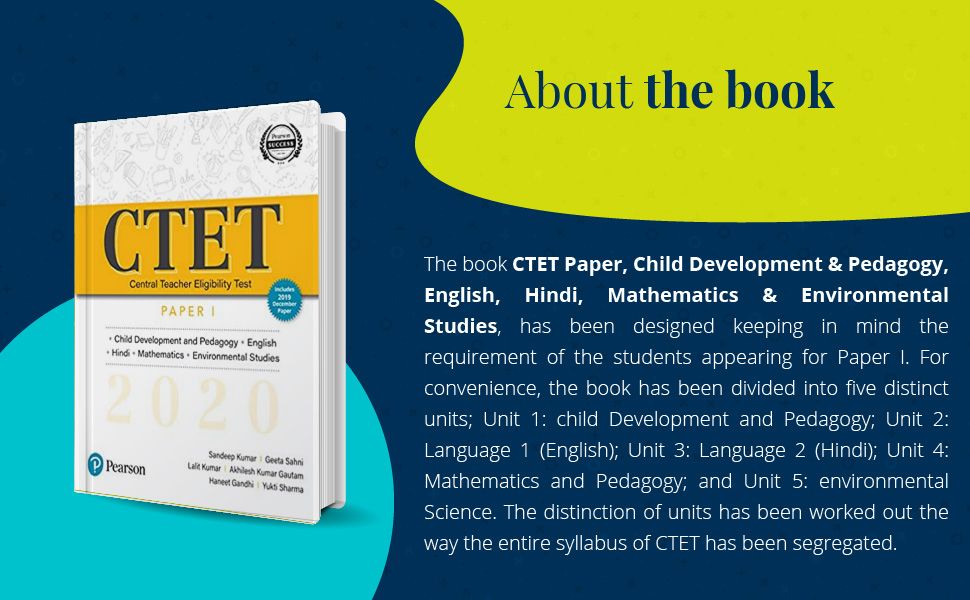 CTET 2020 Paper 1 by Pearson Child Development & Pedagogy, English