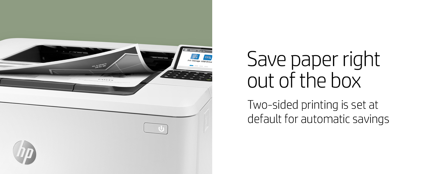 save paper out of box automatic two sided printing laserjet enterprise printer