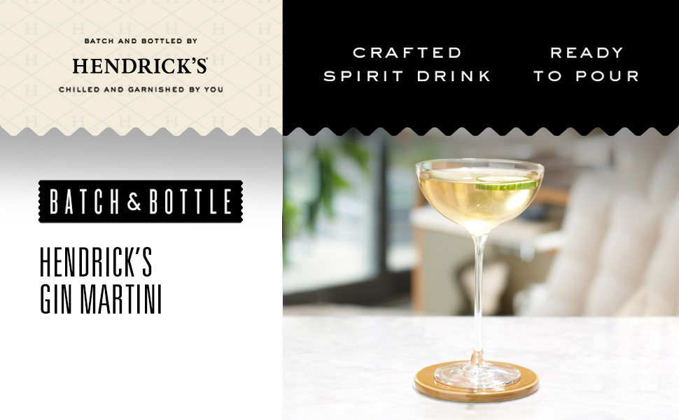Batch & Bottle Hendrick’s Gin Martini Ready To Drink