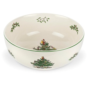 Spode Christmas Tree Serving Bowl, Ceramic, Multi-Colour : Amazon.co.uk ...