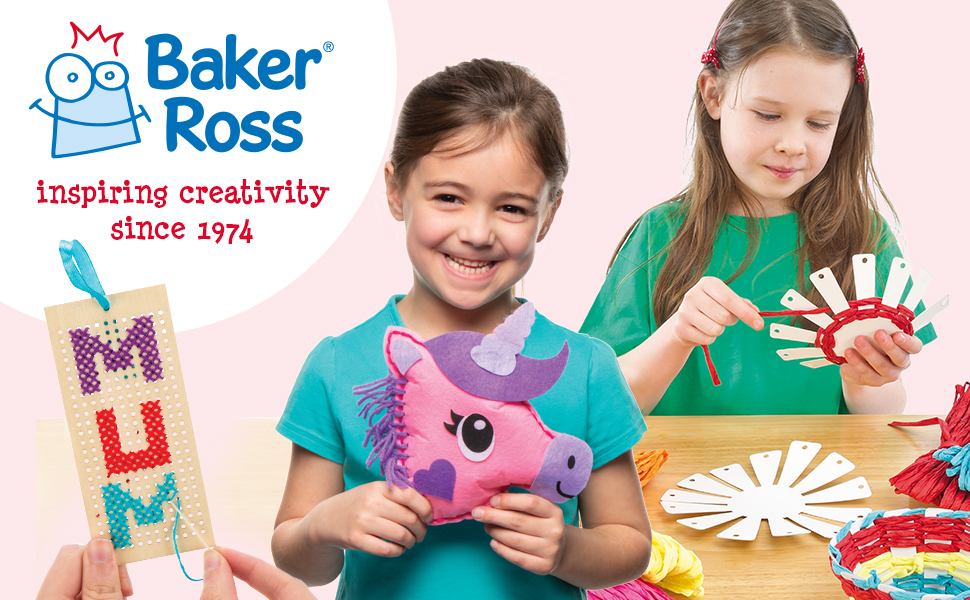 Baker Ross FlechtBastelsets "fjärilar i regnbågsfärg" (6 stycken