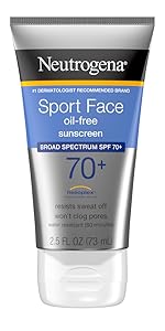 Neutrogena Sport Face Oil-Free Lotion Sunscreen