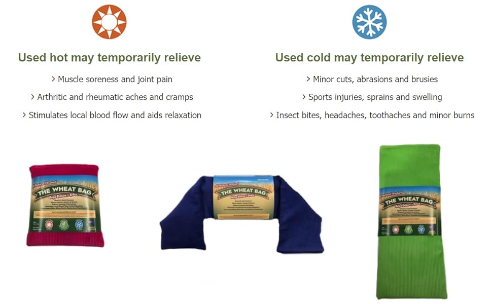 The Wheat Bag, Fragrance Free, Neck Wrap, 60x12cm, Aqua, 950 grams