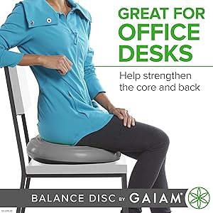 gaiam balance disc wobble cushion stability core trainer