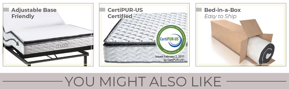 Amazon Com Classic Brands Serena Pillow Top Innerspring 10 Inch
