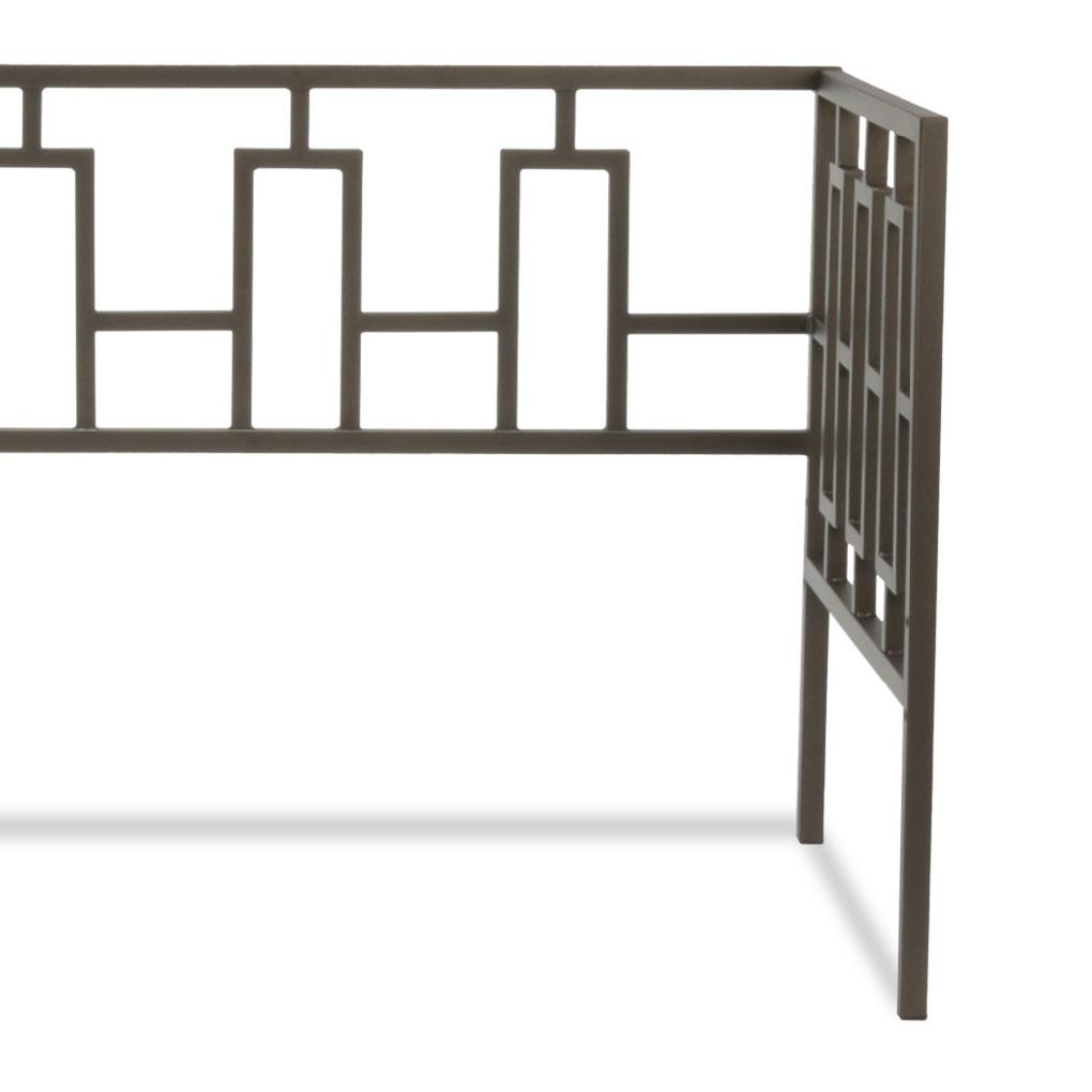 Miami Metal Daybed Frame with Squared Tubing and Geometric