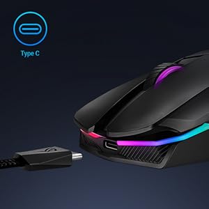Amazon Com Asus Rog Chakram Wireless Aura Sync Rgb Gaming Mouse Optical Sensor Dpi Everything Else