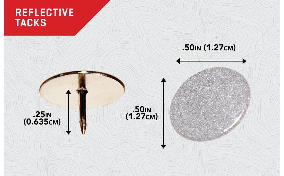 Allen Company Reflective Trail Marking Tacks (Pack of 50