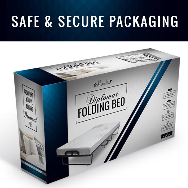 Milliard Diplomat Folding Bed Twin Size with Luxurious