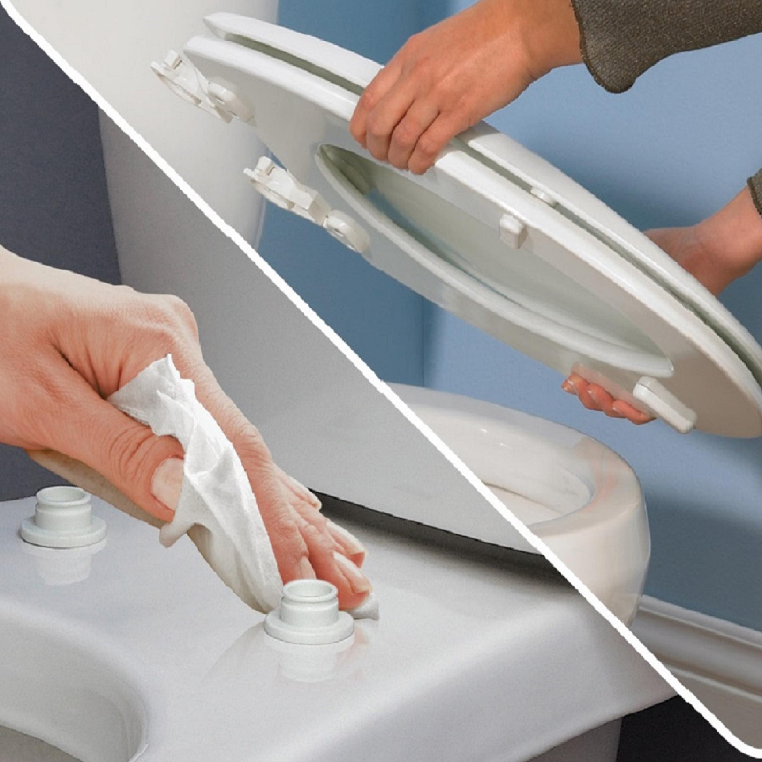 Mayfair Butterfly Embroidered Soft Toilet Seat with Easy Clean & Change