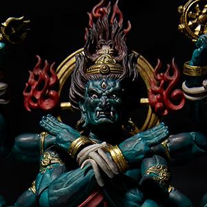 タケヤ式自在置物 軍荼利明王 約140mm PVC&amp;ABS製 塗装済み可動フィギュア KT-015 n5ksbvb タケヤ式自在置物 KT-015 軍荼利明王｜KTプロジェクト｜海洋堂