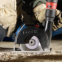 BOSCH GWX18V-13PB14 PROFACTOR™ 18V X-LOCK 5 – 6 In. Angle Grinder with Paddle Switch and (1) CORE18V® 8 Ah High Power Battery image