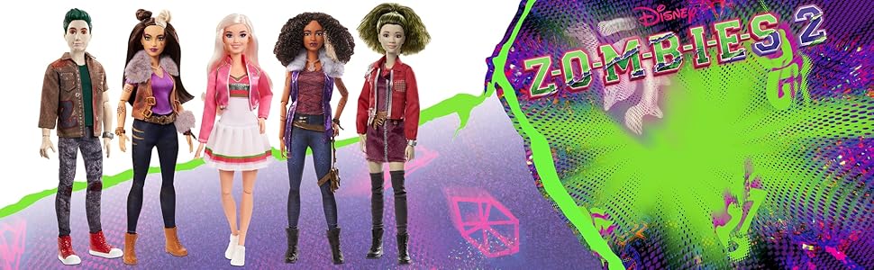 Disney Zombies 2 Addison Wells Figure Amazon Co Uk Toys Games