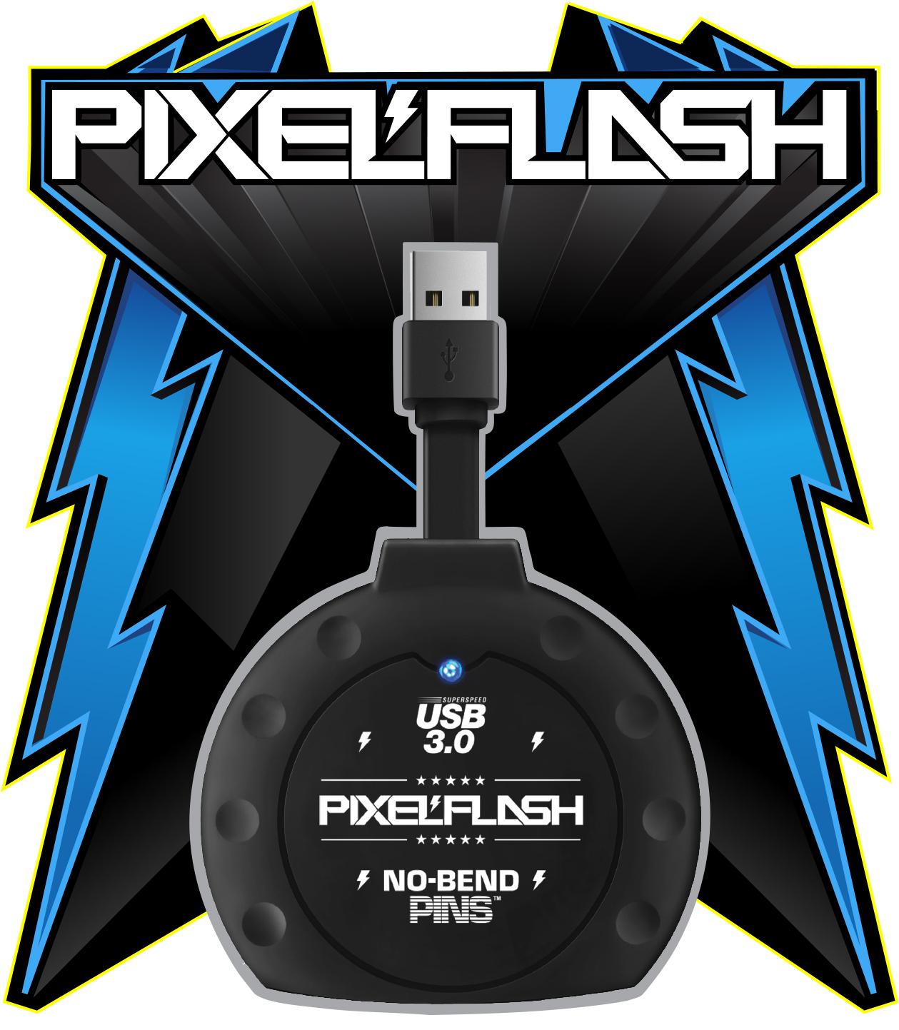 PixelFlash NoBend Pins USB 3 CF Card Reader Cabled