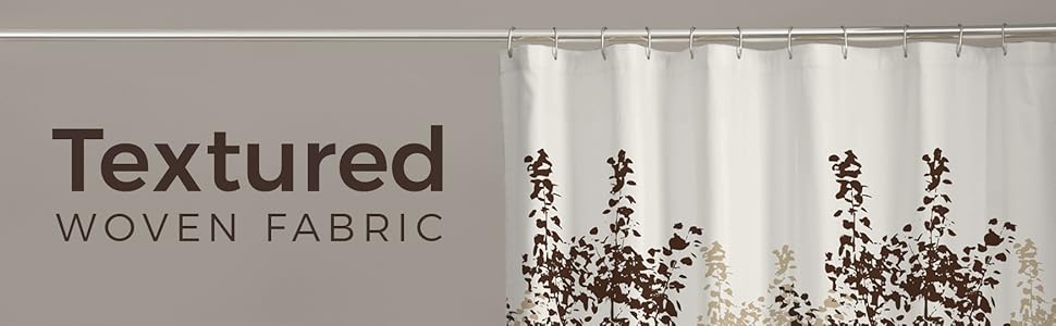 Maytex Delaney Tree Fabric Shower Curtain 70x72 Chocolate 13 00