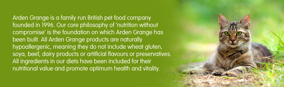Arden Grange, naturalmente hipoalergénico, comida premium para mascotas, comida británica para gatos, comida seca para gatos