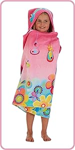 trolls hooded towel