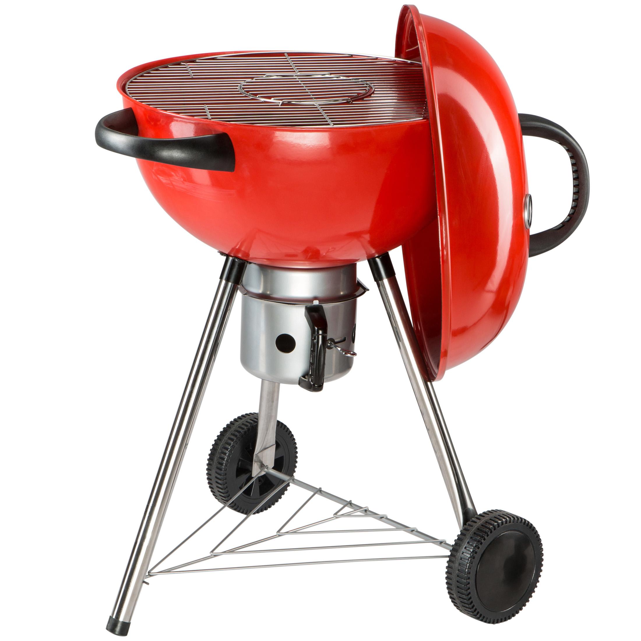 Bruzzzler Kettle Grill with Integrated Lid Thermometer and Easyto
