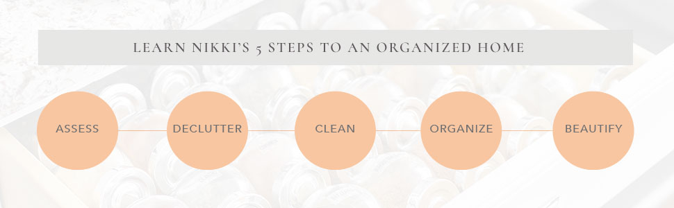 beautifully organized nikki 5 steps organize home clean