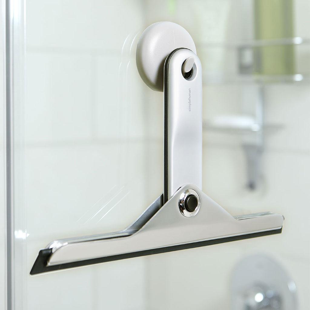 simplehuman Foldaway Shower Squeegee, DieCast Zinc and