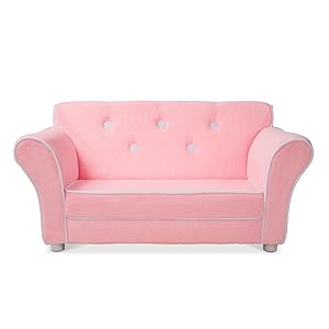 Amazon Com Melissa Doug Child S Sofa Pink Plush Children S