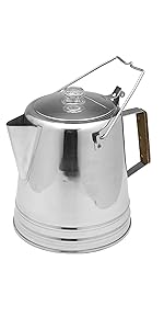 28 cup stainless steel percolator outdoor camping coffee pot 