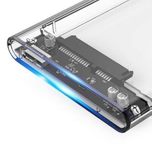 carcasa externa para discos hdd sdd transparente coolbox