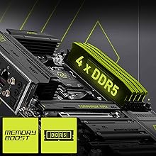 4 x DDR5 Dual Channel (8400+ MT/s OC)*