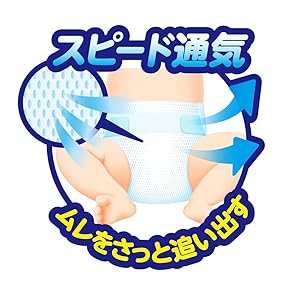Amazon | 【テープ 新生児サイズ】グーン まっさらさら通気 (お