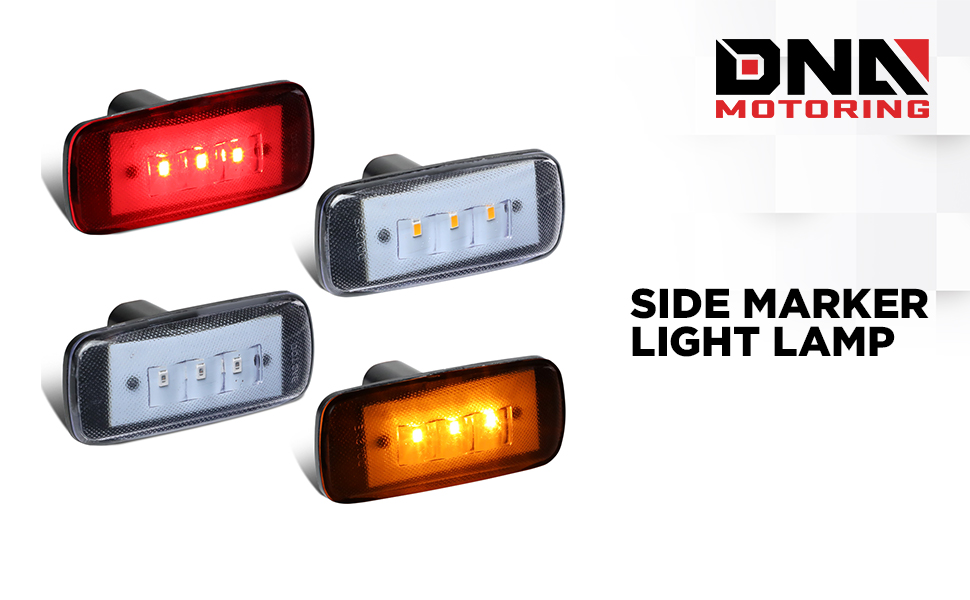 DNA MOTORING FENDLDRAM94SM Full Kit Dually Bed Fender LED Side Marker