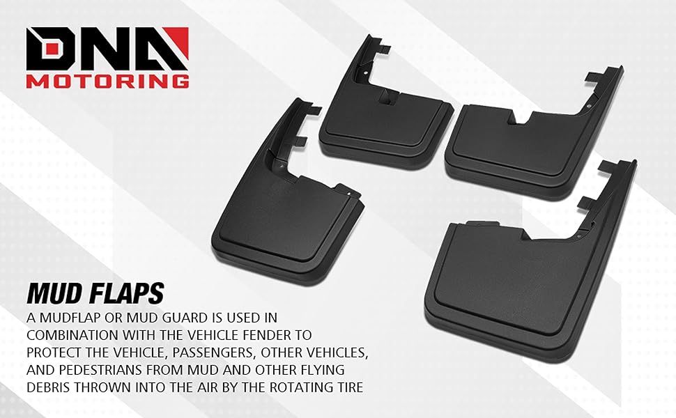 DNA Motoring WFMK002 Mud Guard Splash Flap [For 1518 Ford