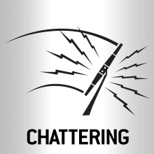 Chattering wiper blades