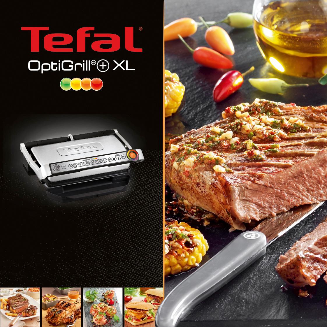 Amazon.de: Tefal OptiGrill XL GC722D Kontaktgrill (mit Plus XL ...