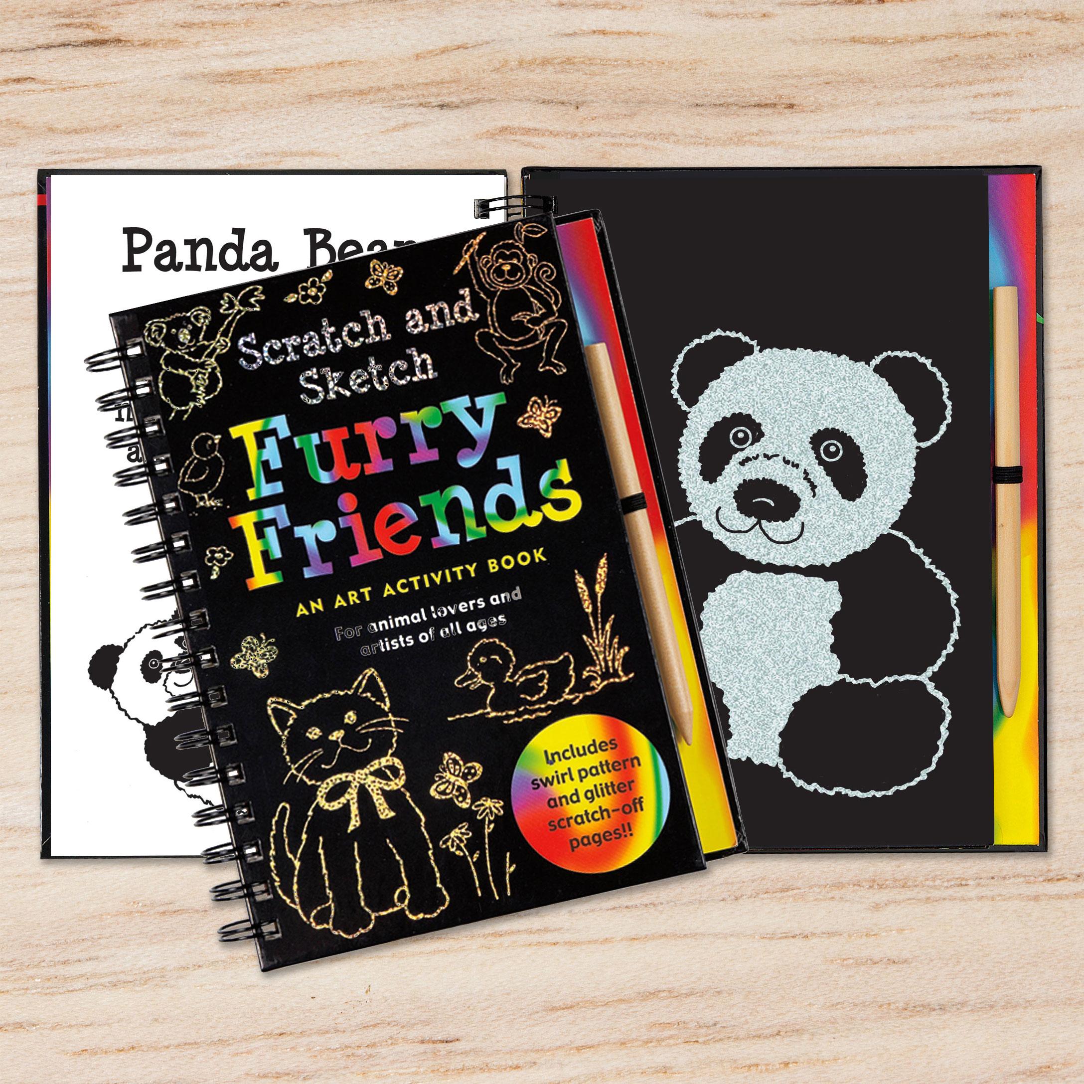 Scratch and Sketch Furry Friends An Art Activity Book for Animal