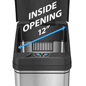 garbage can rubbish bin stainless steel waste recycle kitchen appliance home clean