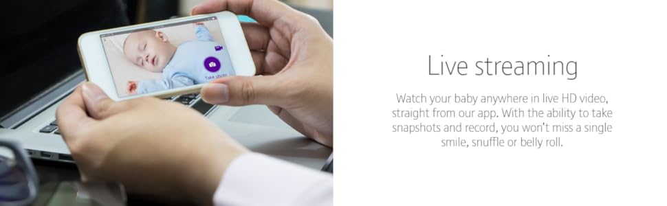 bt smart baby monitor with 2.8 inch screen