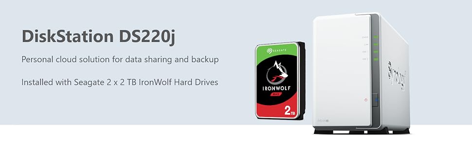 .*.様 【フルセット】Synology DS220j NAS + HDD 4T SYNOLOGY NAS DS220j HDD付き