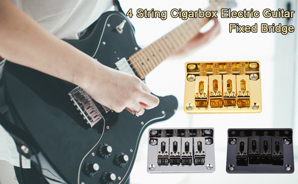 Electric Guitar Bridge Metal Fixed Hardtail